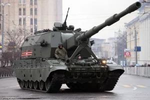 Read more about the article Russia’s 2S35 Koalitsiya-SV Self-Propelled Howitzer Triumphs in State Trials and Mass Production Amid Conflict